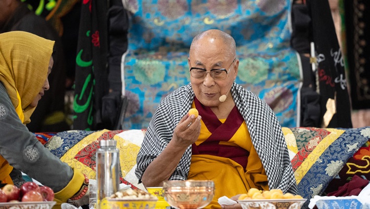 His Holiness the Dalai Lama Attends Luncheon Reception Hosted by Ladakhi Muslim Community