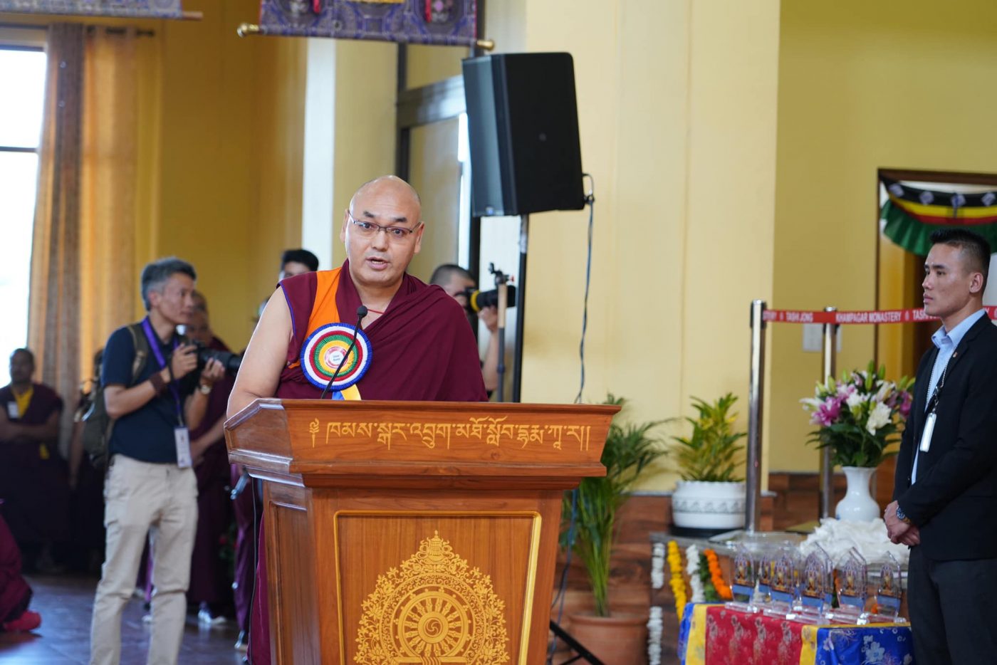 Speaker Khenpo Sonan Tenphel Speaks at Inauguration & Consecration Ceremony of Khamgar Druk Dharmakara College