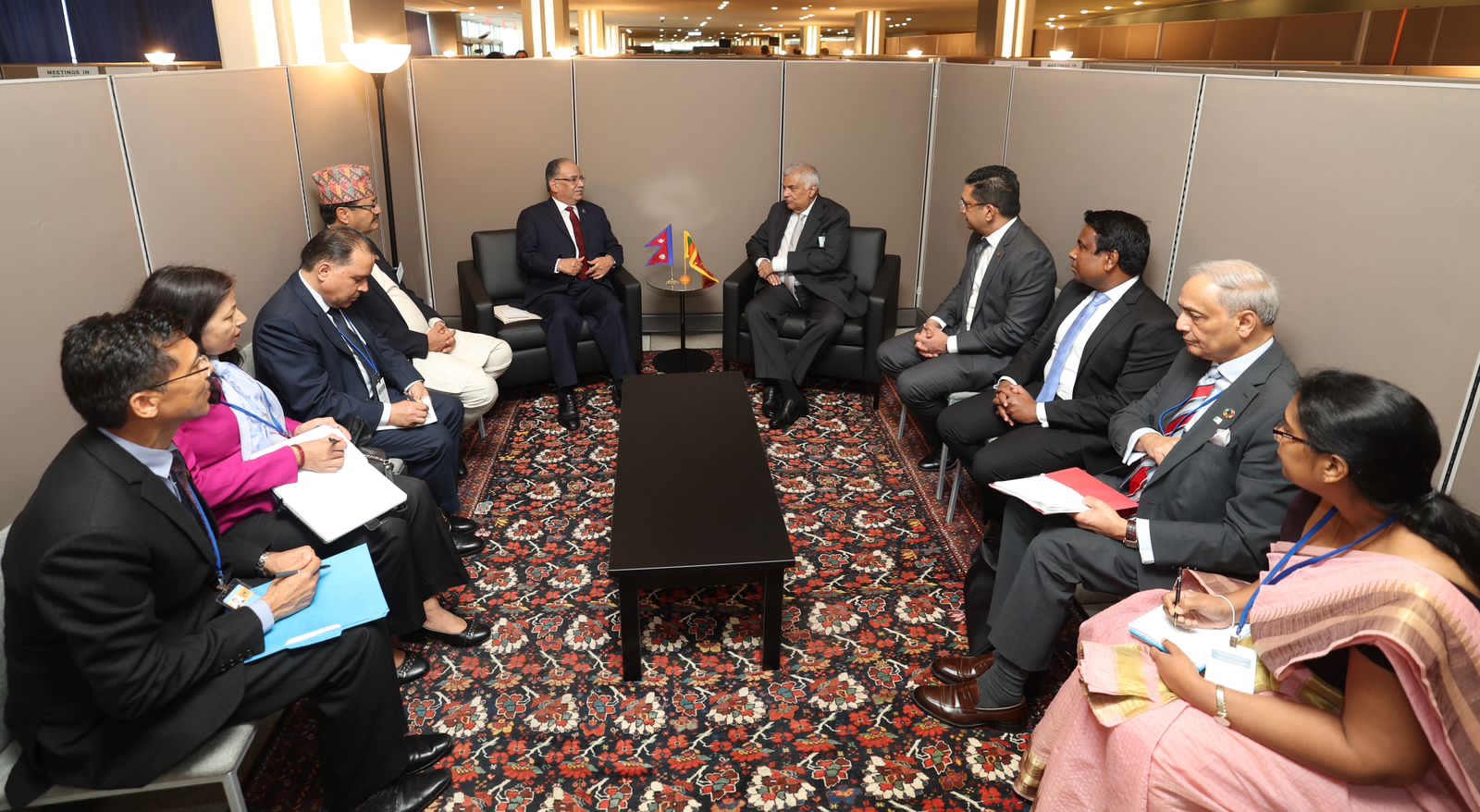 PM Dahal, Foreign Minister Saud hold meetings with leaders, UN officials on the sidelines of UNGA