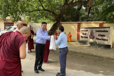 Sikyong Penpa Tsering Makes Maiden Visit to Central Institute for Higher Tibetan Studies in Sarnath, Varanasi