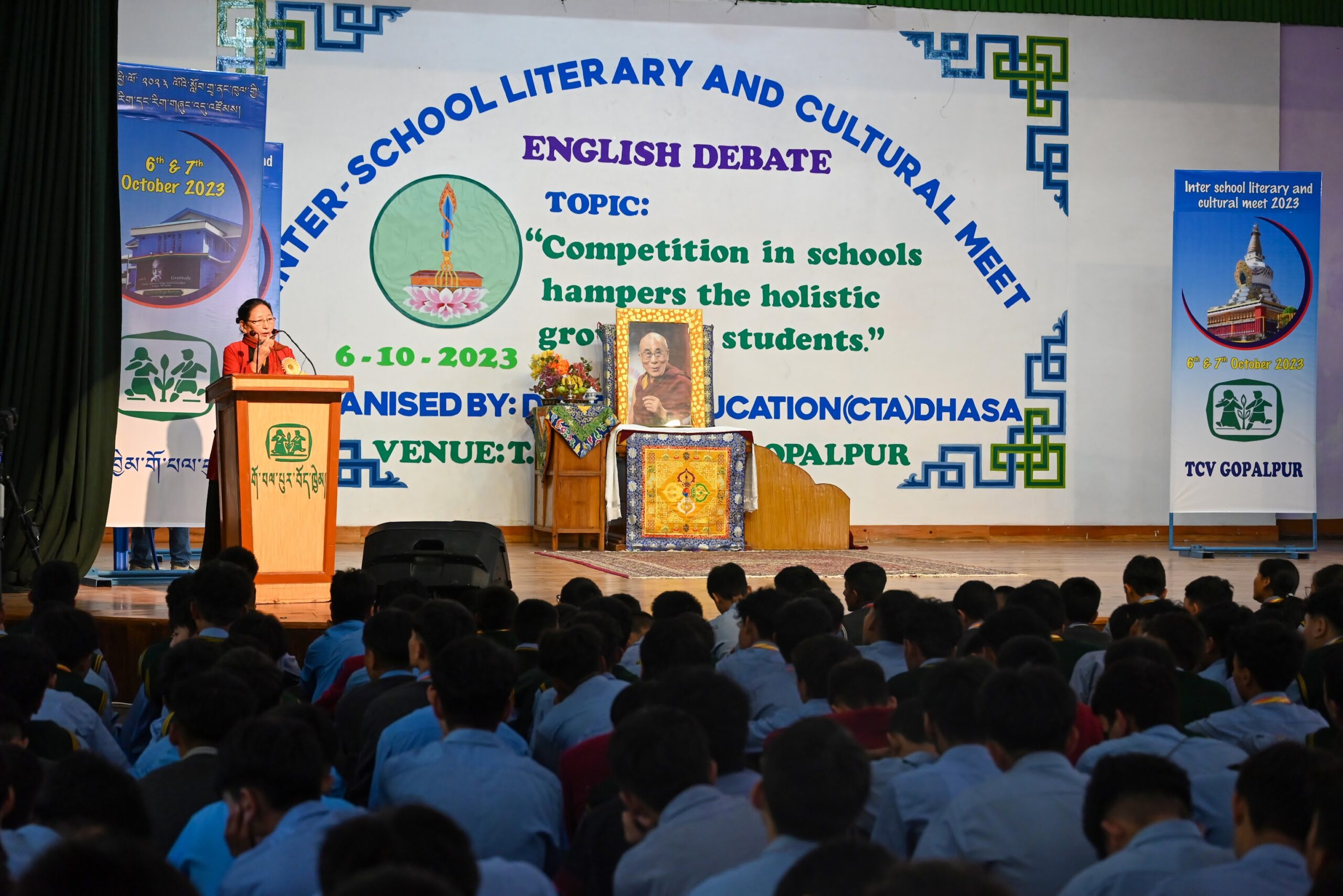 Education Kalon Attends Inter-school Literary and Cultural Meet-2023 at TCV Gopalpur School