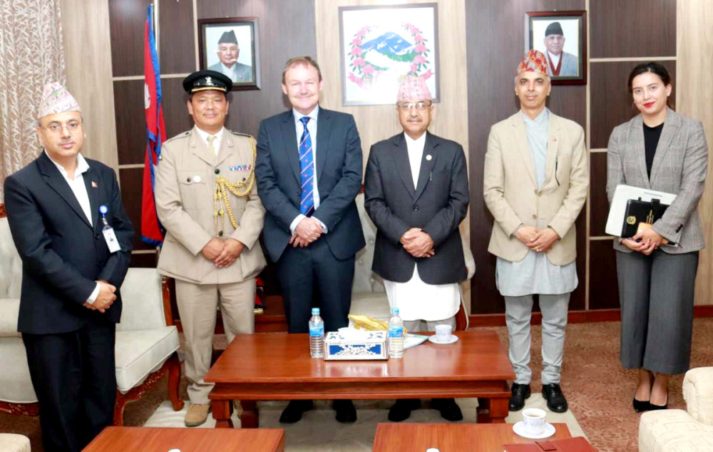 British Ambassador Fenn calls on Defence Minister Khadka