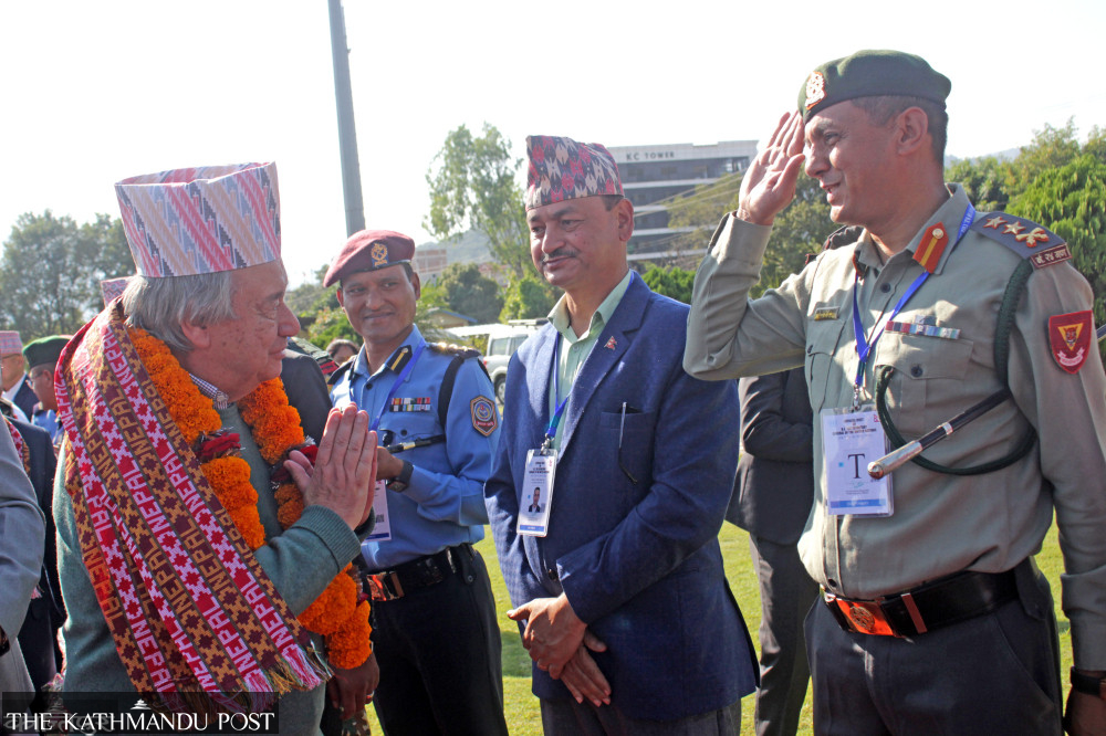 UN Secretary General Guterres reaches Pokhara