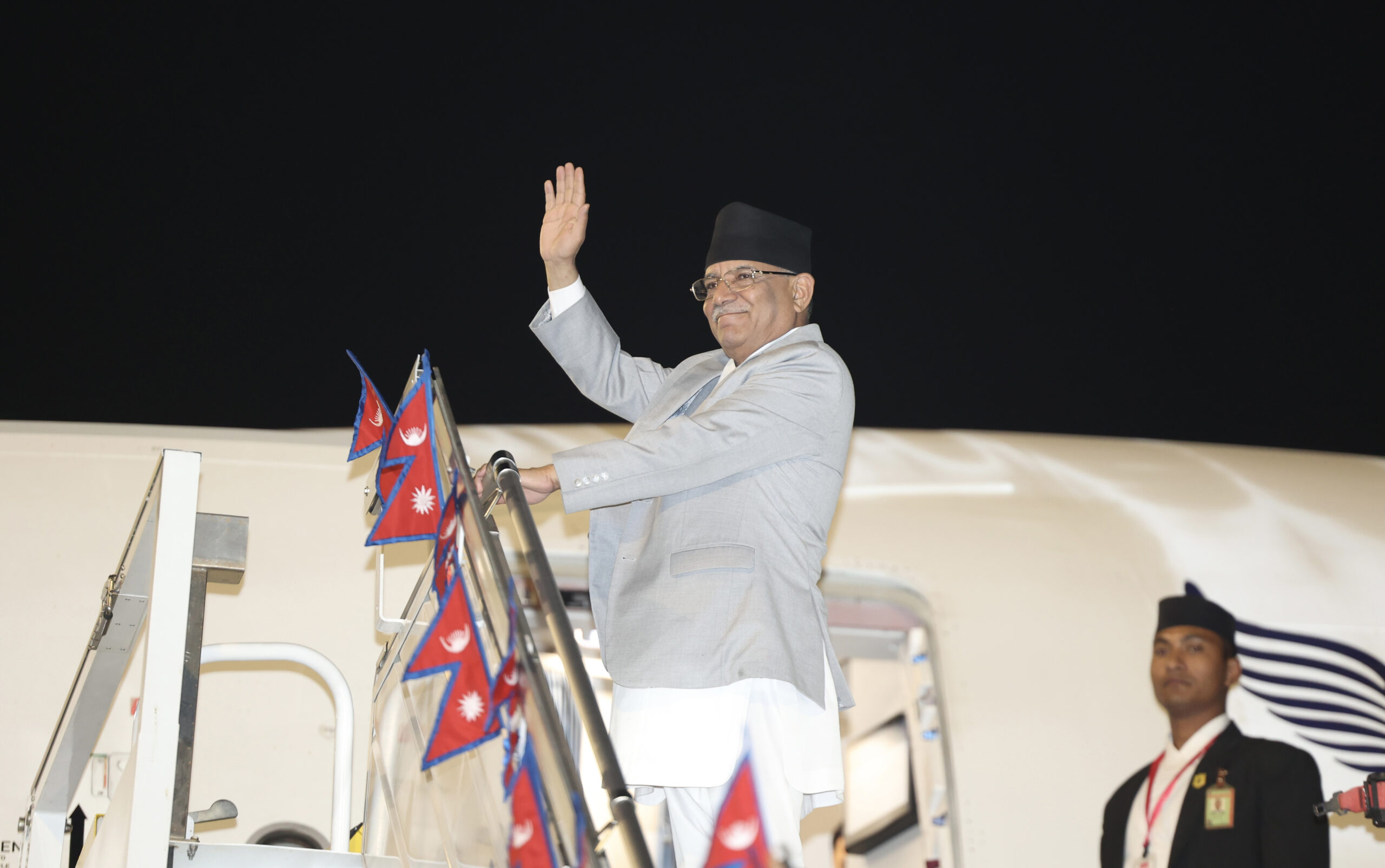 Prime Minister Dahal leaves for UAE to attend COP 28