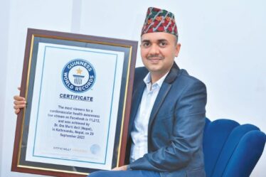 Nepali cardiologist sets Guinness World Record