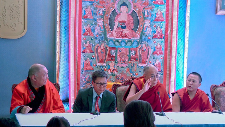 His Holinesss the Dalai Lama Congratulates New Khamba Lama of Mongolia