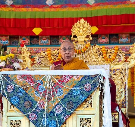 His Holiness the Dalai Lama Conducts Teachings at Salugara